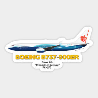 Boeing B737-900ER - Lion Air "Dreamliner Colours" Sticker